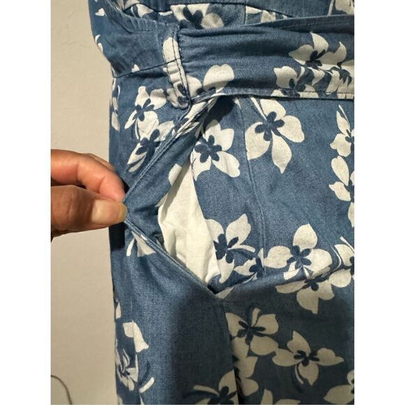 Draper James NWT Floral Chambray Midi wrap dress 2 - Picture 7 of 11